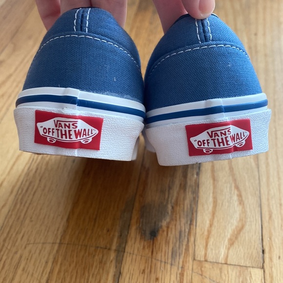 Light Blue Slip on Vans - Picture 4 of 5